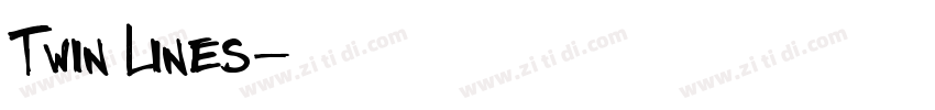 Twin Lines字体转换